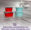 mixcover faltbare Frischhaltedose mit Deckel aus Silikon Produktbild-Vorschau 2