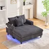 MODFU chaise longue con illuminazione a LED e porte USB, Anteprima dell’immagine prodotto 9