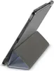 A tablet case is shown in a triangular stand position against a white background. Voir les images du produit
