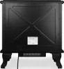 The back view of a black electric fireplace. Anteprima dell’immagine prodotto