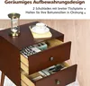 COSTWAY Nachttisch, Nachtschrank mit 2 Schubladen, Produktbild-Vorschau 3