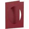 Passepartoutkarte Coloretti B6 oval VE=5 Stück Rosso Produktbild-Vorschau 2