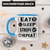 Trendation - Polizist Geschenk Tasse Eat Sleep Streife Produktbild-Vorschau 3