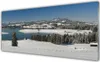 Acrylglasbilder 125x50 Wandbild Druck Schnee See Wald Produktbild-Vorschau 1