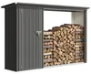 Outsunny 2-in-1 Kaminholzregal Außen verzinkter Stahl 235 x Produktbild-Vorschau 1