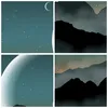 Gerahmtes Poster - Rahmen in heller Eiche - Himmel Nacht Produktbild-Vorschau 9