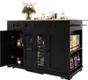 Sweiko Ilot de cuisine, cloisons amovibles, armoire de Voir les images du produit 7