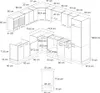Eckküche Vicco R-Line Sonoma/Goldkraft Eiche 287 x 60 cm , Produktbild-Vorschau 7