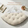 Bodenkissen 100 × 100 cm aus Flanell, weich, Fanform, Weiß Produktbild-Vorschau 4
