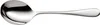 A single, polished metal spoon is shown against a plain white background. Produktbild-Vorschau