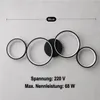 Moderne LED plafondlamp 4-ring, trappenloos dimbaar, Podgląd zdjęcia produktu 7