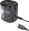 A black electric pencil sharpener with a USB cable plugged in. Anteprima dell’immagine prodotto