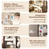 Make-up tafel met LED-verlichting en spiegel, met Productafbeelding-voorbeeld 6