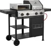A multi-functional grill with a pizza oven attachment, shown against a white background. Produktbild-Vorschau