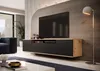 TV-Schrank 200 cm hängend, Fernsehtisch, Lowboard, Eiche Produktbild-Vorschau 1