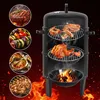 Izrielar Smoker Údiareň Gril na drevené uhlie Údiareň 3 v 1 Náhľad obrázku produktu 12