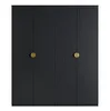 AX LIVING Schwarz Kleiderschrank Brunelli 179 cm 4-türig Produktbild-Vorschau 3