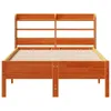 Massivholzbett ohne Matratze Wachsbraun 120x200 cm Produktbild-Vorschau 4