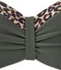 LASCANA Bügel-Bandeau-Bikini-Top Adelin oliv-leo Größe 42 Produktbild-Vorschau 3