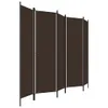 vidaXL 5-dielna priečka do izby hnedá 250x180 cm - Priečka Náhľad obrázku produktu 9