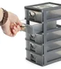 myslící organizátor s 5 zásuvkami, 13 x 16 x 26 cm, šedá Náhled obrázku produktu 15