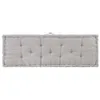 vidaXL Coussin de palette en coton 120×40×7 cm Gris Voir les images du produit 9
