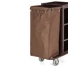 A close-up view of a brown laundry bag attached to a rolling cart. Anteprima dell’immagine prodotto