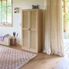 sweeek - Kleiderschrank mit Rattan-Geflecht und Holzdekor, Produktbild-Vorschau 8