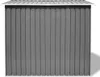 vidaXL Abri de jardin Gris Métal 257 x 205 x 178 cm Voir les images du produit 4
