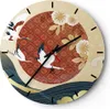 Wanduhr - Rund - Glasuhr - Reiher Sonne Meer - 30x30cm - Produktbild-Vorschau 1