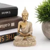 Meditující sedící socha Buddhy, vyřezávaná figurka, řemesla Náhled obrázku produktu 2