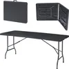 Klapptisch ‘Mark’ rechteckig 180 x 75 x 72 cm Rattanoptik, Produktbild-Vorschau 1