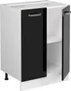 A white and black kitchen base cabinet with two doors. Anteprima dell’immagine prodotto