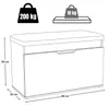 Botník s sedákem a úložným prostorem SOTO, 80 x 50 x 35 cm, Náhled obrázku produktu 15