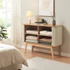 Kommode ‘Tysvær’ mit 2 Schiebetüren 110 x 40 x 80 cm Bambus Produktbild-Vorschau 2