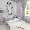 BDW Lit d'enfant, lit simple, lit double avec sommier à Voir les images du produit 3