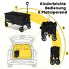 Sekey Bollerwagen faltbar 150 kg mit Bremsen, klappbarer Produktbild-Vorschau 5