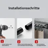 Three steps for installing a curtain rod. Produktbild-Vorschau