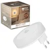 A product box for a smart light with a motion sensor, showing a child sleeping in bed with the light on the wall. Podgląd zdjęcia produktu