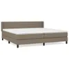 The Living Store Boxspringbett mit Matratze Taupe 200x200 Produktbild-Vorschau 2