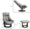 HOMCOM Relaxsessel mit Fußhocker, Massagesessel mit Produktbild-Vorschau 3