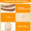 REMZETTA Houten schijven, 18 stuks, diameter 10 cm en dikte Productafbeelding-voorbeeld 3