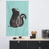 Mr. & Mrs. Panda Wandbild Stinktier Sitzen - Türkis Pastell Produktbild-Vorschau 3