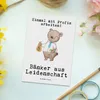 Mr. & Mrs. Panda Postkarte Bänker Leidenschaft - Weiß - Produktbild-Vorschau 2