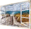 Wandbild Metallbild Unikat Relief "Strandblick" 3D-Motiv Produktbild-Vorschau 4