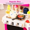 COSTWAY Kinderküche, Spielküche mit 95 Zubehör, Licht, Produktbild-Vorschau 5