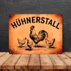 Hühnerstall Metallschild XL in 21x28 cm mit Hahn und Hennen Produktbild-Vorschau 4