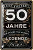 Blechschild 50 Schild Geburtstag - 50 JAHRE LEGENDE - Produktbild-Vorschau 1