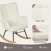 Poltrona a dondolo HOMCOM, poltrona relax fino a 120 kg, Anteprima dell’immagine prodotto 6
