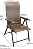 DEGAMO Klappsessel ANTIBES Hochlehner Metall + Polyrattan Produktbild-Vorschau 7